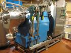 USED: Heinkel HF-300 inverting filter centrifuge, Hastelloy C-22construction on product contact areas. Bowl diameter 300 mm. Unitfilters a small amount of slurry, then it is washed, spun to a 
