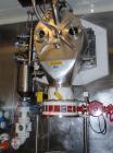 Used Heinkel Centrifuge, Model HF600-1, Hastelloy C22 (product contact sufaces). Rated 571/65 KG load. Includes drum lifting system and control panels. Built 2002.
