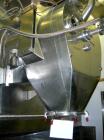 USED: Heinkel model HF800.1 inverting filter centrifuge. Wetted parts Hastelloy C22. 800 mm bowl, max bowl speed 1600 rpm. Approximate drum capacity 149 kg/119 L. Driven by a 40 hp motor. Built 1992....