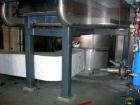 USED: Heinkel model HF800.1 inverting filter centrifuge. Wetted parts Hastelloy C22. 800 mm bowl, max bowl speed 1600 rpm. Approximate drum capacity 149 kg/119 L. Driven by a 40 hp motor. Built 1992....