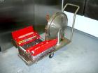 USED: Heinkel model HF800.1 inverting filter centrifuge. Wetted parts Hastelloy C22. 800 mm bowl, max bowl speed 1600 rpm. Approximate drum capacity 149 kg/119 L. Driven by a 40 hp motor. Built 1992....