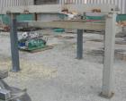 USED: Heinkel model HF800.1 inverting filter centrifuge. Wetted parts Hastelloy C22. 800 mm bowl, max bowl speed 1600 rpm. Approximate drum capacity 149 kg/119 L. Driven by a 40 hp motor. Built 1992....