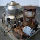 Used Sharples M-210 Conejector Screening Centrifuge. 316 Stainless steel (product contact areas). 8 Lead, 2/3 turn, 2