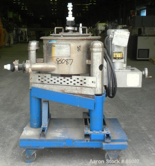 Used Ametek Centerslung Perforated Basket Centrifuge, Model 84