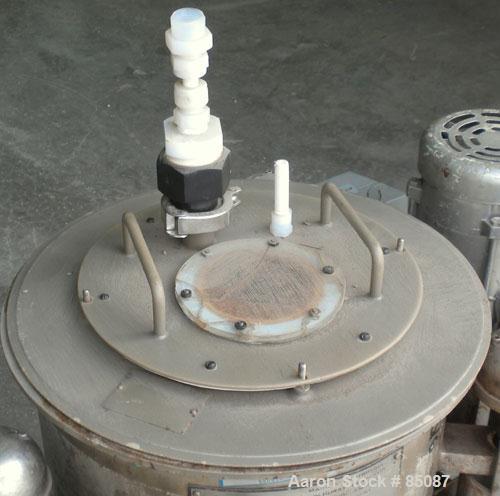 Used Ametek Centerslung Perforated Basket Centrifuge, Model 84