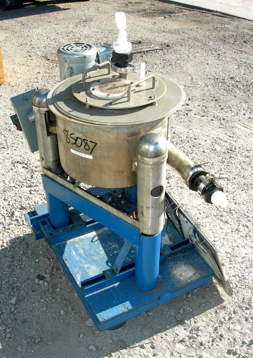 Used Ametek Centerslung Perforated Basket Centrifuge, Model 84