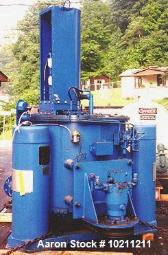 Used- Ametek Tolhurst Center Slung Centrifuge. Size 32 x 20, Batchmaster. 0-1325 rpm basket. 110 lb./cf density rating. Falk...