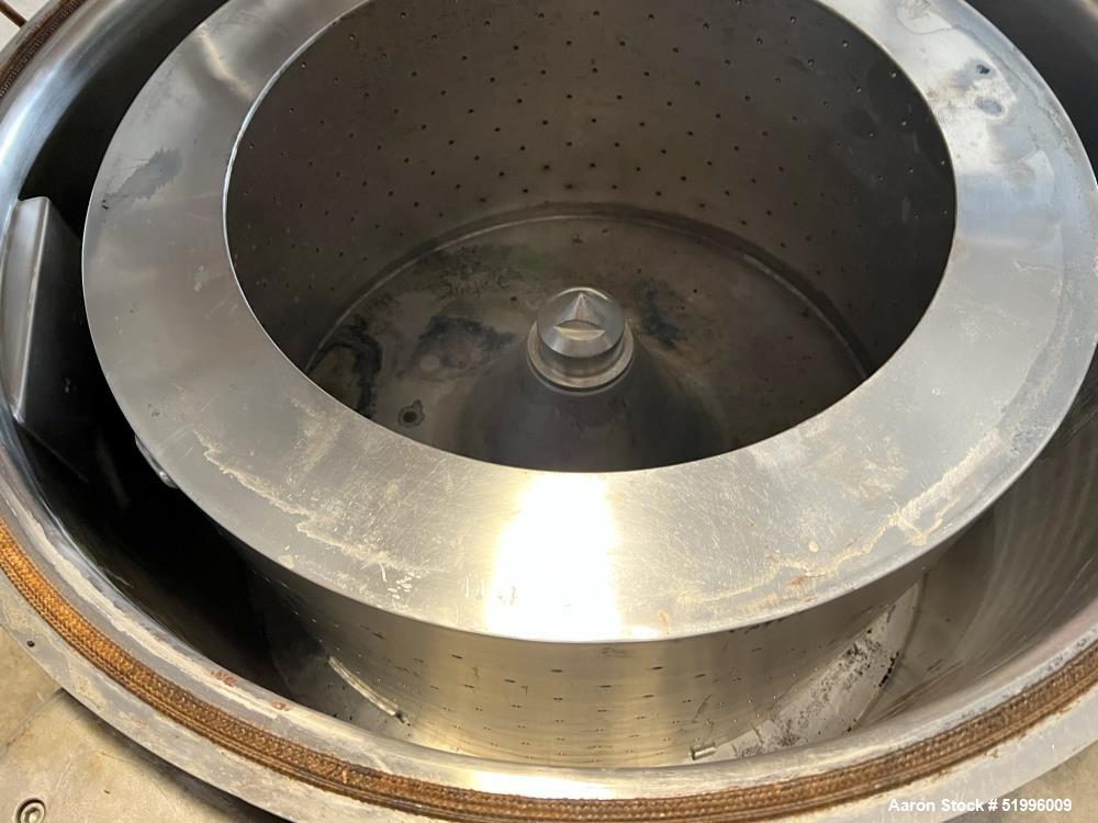 Andritz/Ametek 30" x 18" Centerslung Perforated Basket Centrifuge