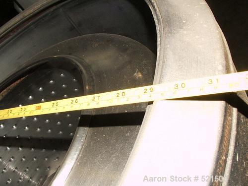 USED: Bock 655 perforated basket centrifuge, stainless steelconstruction on product contact areas. Top load, top unload, maxbasket speed 1725 rpm, hinged full access top cover, belt driveconfiguratio...