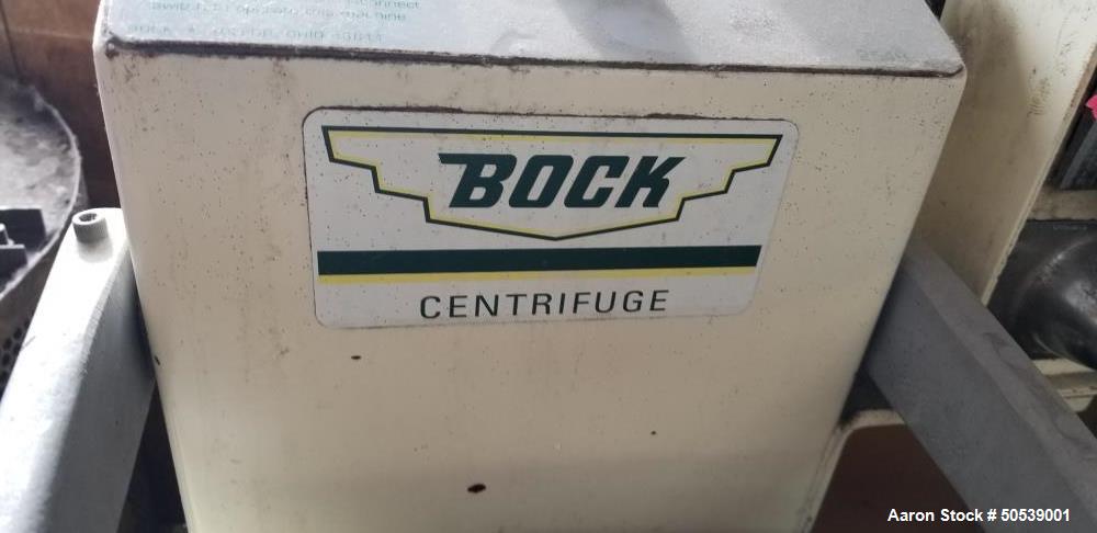 Used Bock Centrifuge, Model 606