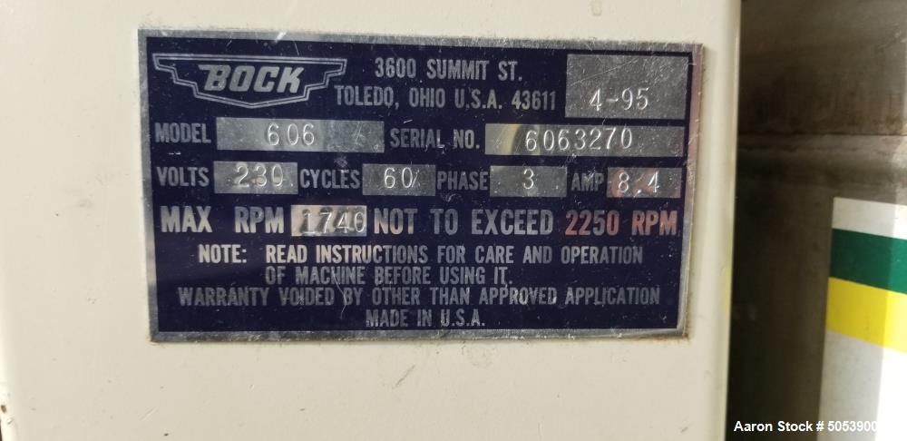 Used Bock Centrifuge, Model 606