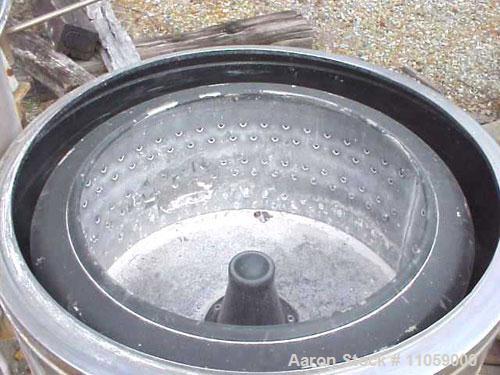 Unused-Bock 805TX perforated basket centrifuge, stainless steel construction on product contact areas. Top load, top unload,...