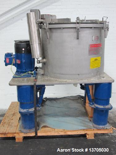 Used- Broadbent 34" x 14", Series E, Perforated Basket Centrifuge