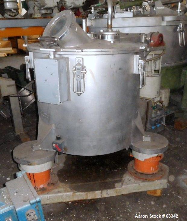 Used Ellerwerk Perforated Basket Centrifuge, Type 733C