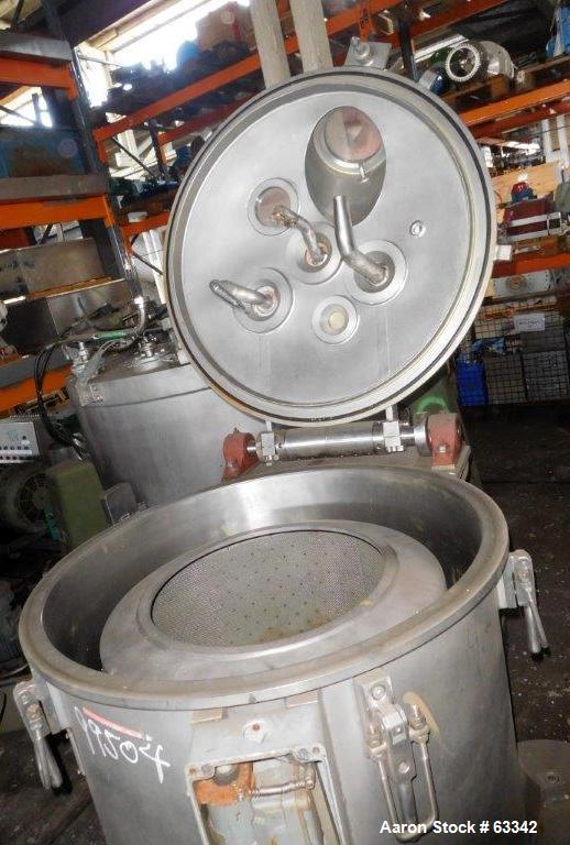 Used Ellerwerk Perforated Basket Centrifuge, Type 733C
