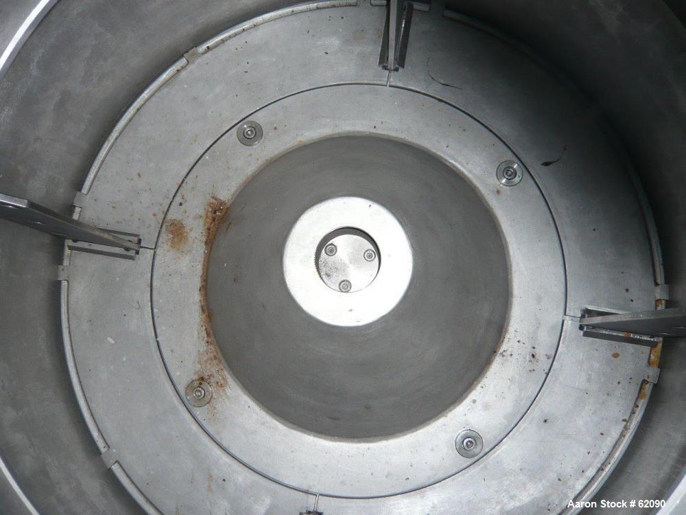 Used- Stainless Steel Ellerwerk Vertical Basket Centrifuge, Type 734