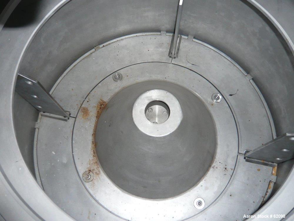 Used- Stainless Steel Ellerwerk Vertical Basket Centrifuge, Type 734