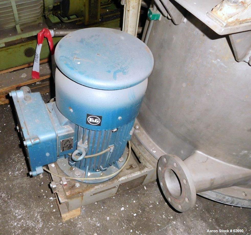 Used Stainless Steel Ellerwerk Vertical Basket Centrifuge, Type 734