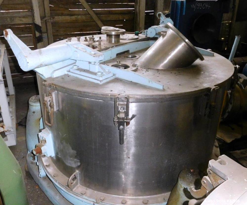 Used Kraus Maffei/Ellerwerk Vertical Basket Centrifuge, Type ZE640- PZ-IO-1200