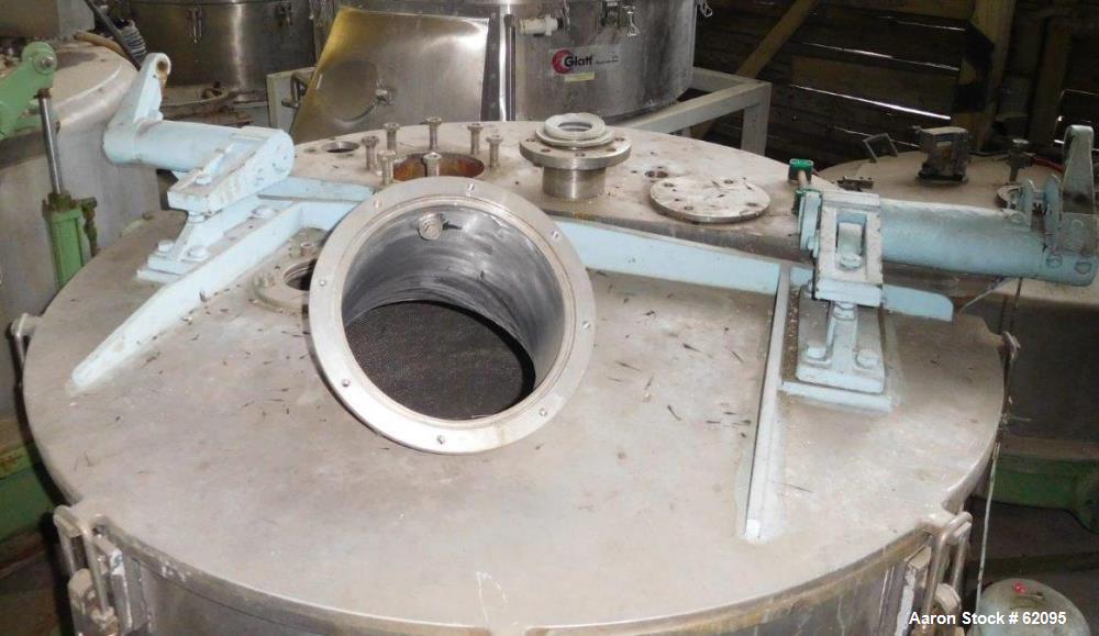 Used Kraus Maffei/Ellerwerk Vertical Basket Centrifuge, Type ZE640- PZ-IO-1200