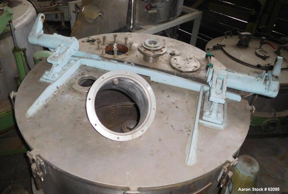 Used Kraus Maffei/Ellerwerk Vertical Basket Centrifuge, Type ZE640- PZ-IO-1200