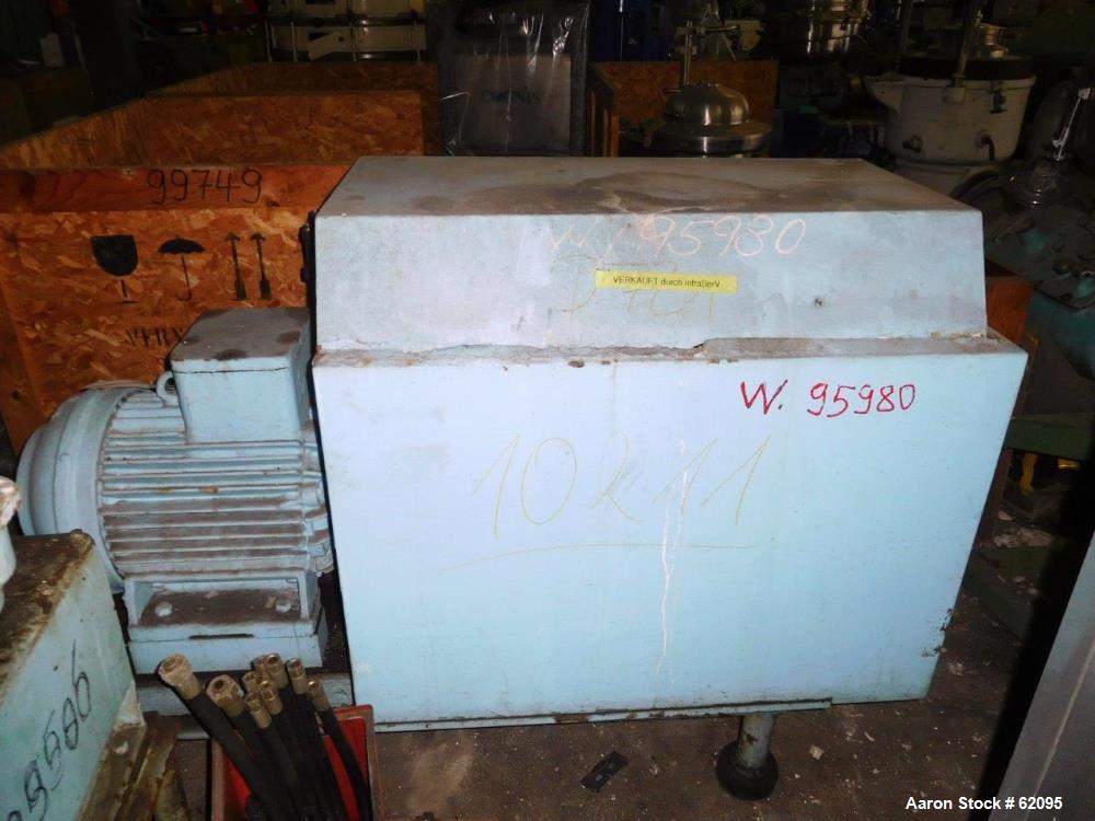 Used Kraus Maffei/Ellerwerk Vertical Basket Centrifuge, Type ZE640- PZ-IO-1200