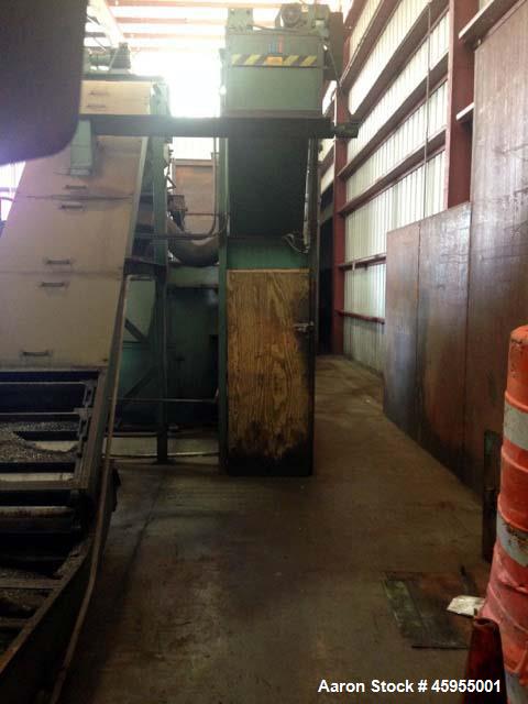Used Mayfran Chip Wringer System, Model TD 5000. (Chip wringers (or chip centrifuges) dry chips from machining or grinding sludge to recover valuable coolant, and increasing their scrap value. These ...