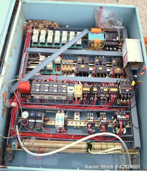 Used Rousselet SC85-3KSAR Perforated Basket Centrifuge. 316 Stainless steel construction on product contact areas, top load, top unload, maximum bowl speed 1300 rpm (800 x G force), tripod suspension...