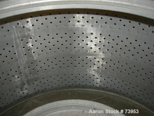 Used Stainless Steel Rousselet Perforated Basket Centrifuge, Model SC85-3KSAR