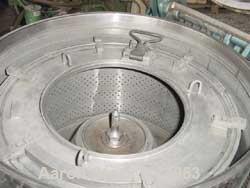 Used Stainless Steel Rousselet Perforated Basket Centrifuge, Model SC85-3KSAR