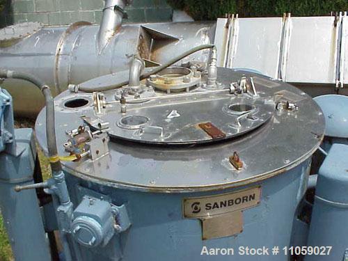 Used- Stainless Steel Sanborn Basket/Batch Type Centrifuge, Model 40
