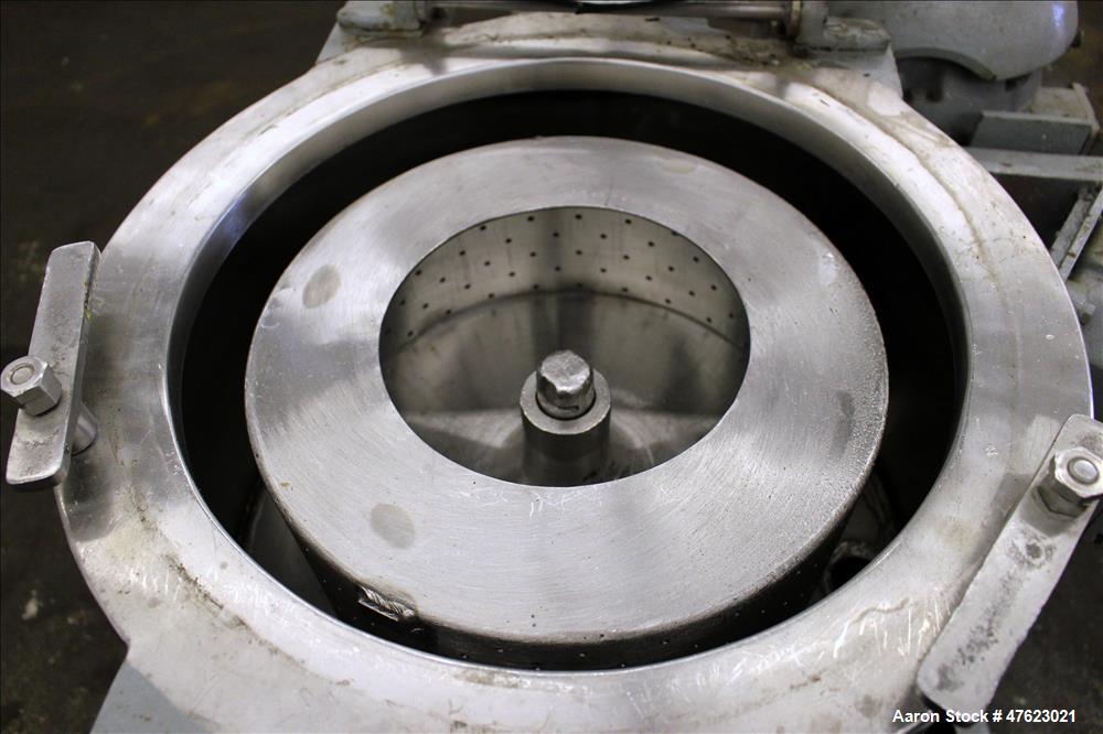 Used Fletcher/Sharples 14" x 6" Fletcher Perforated Basket Centrifuge, Size 14.
