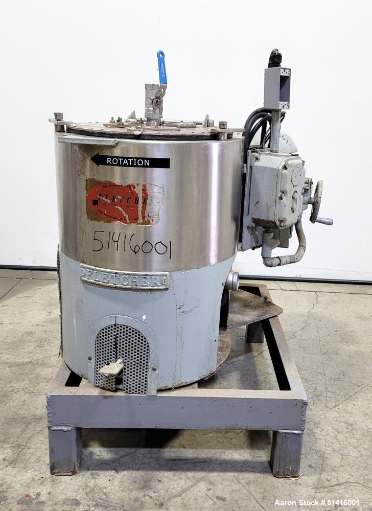 Sharples 14" x 6" Pilot Plant Perforated Basket Centrifuge