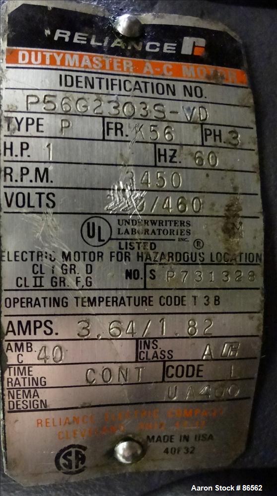 Used Stainless Steel Tolhurst Perforated Basket Centrifuge, Model 12