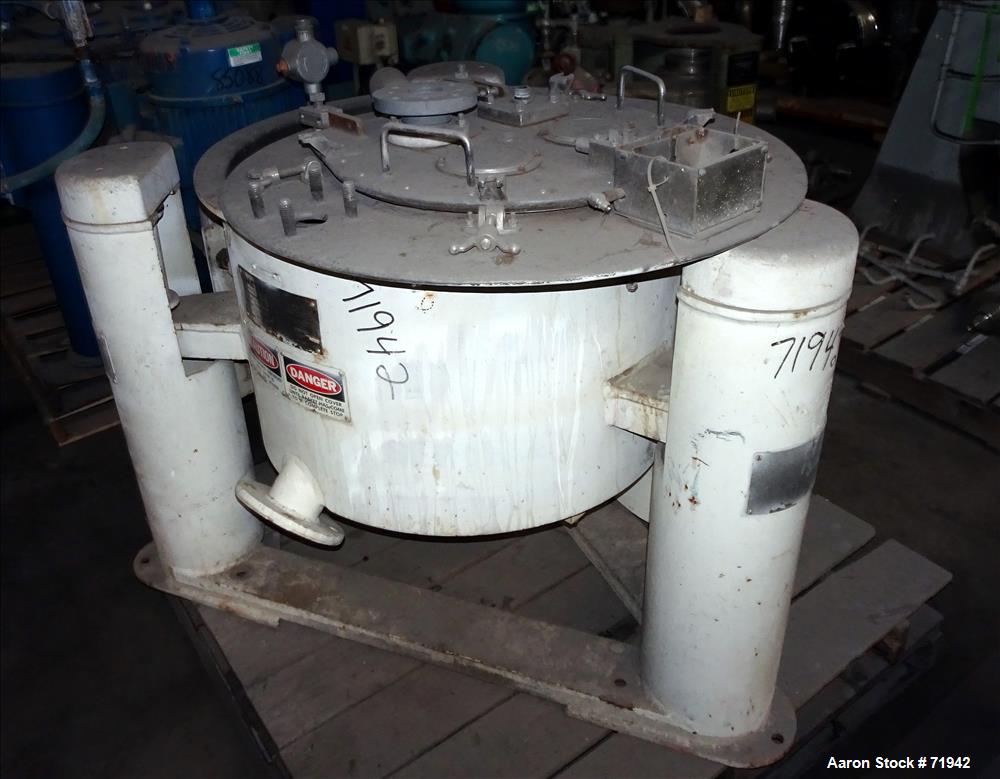 Used- Ametek/Tolhurst Perforated Basket Centrifuge