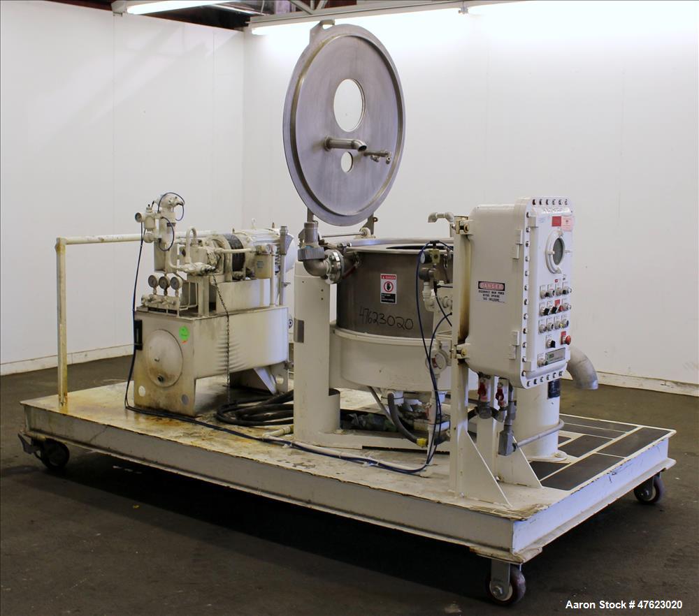 Used Tolhurst 30" x 18" Center-Slung Perforated Basket Centrifuge