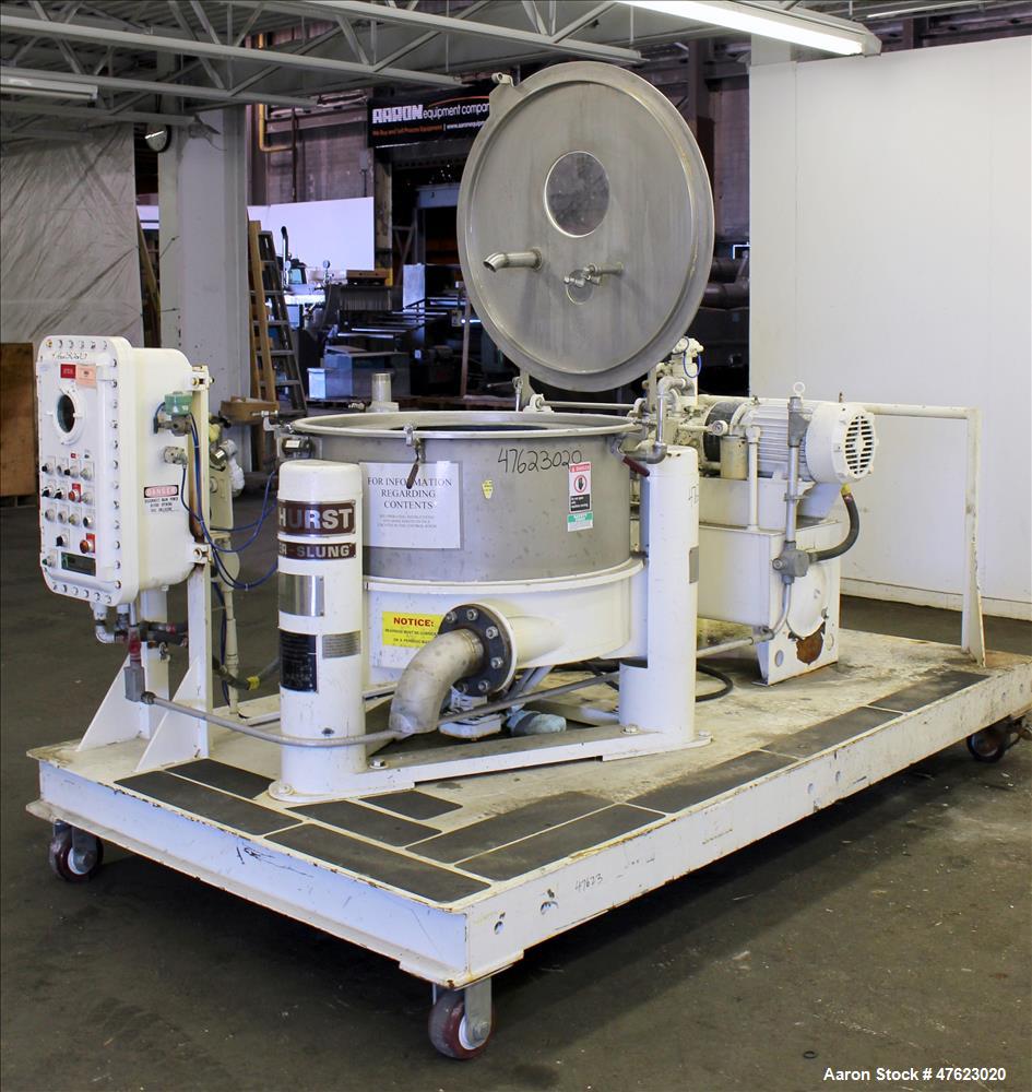 Used Tolhurst 30" x 18" Center-Slung Perforated Basket Centrifuge
