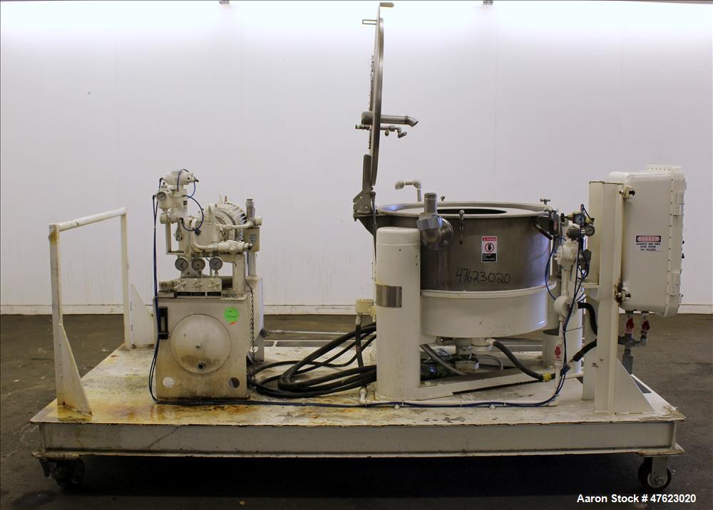 Used Tolhurst 30" x 18" Center-Slung Perforated Basket Centrifuge