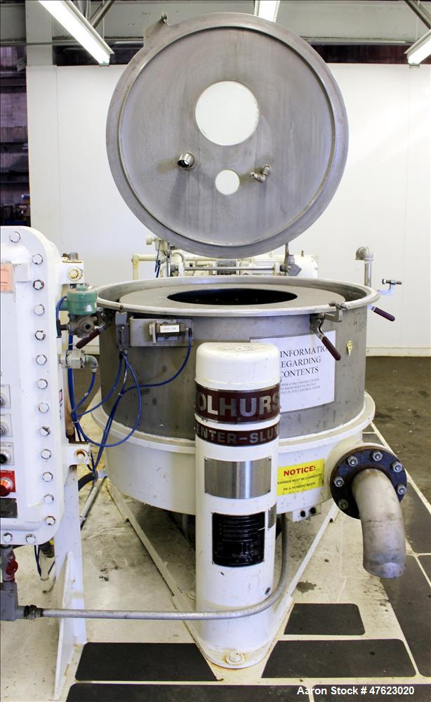 Used Tolhurst 30" x 18" Center-Slung Perforated Basket Centrifuge