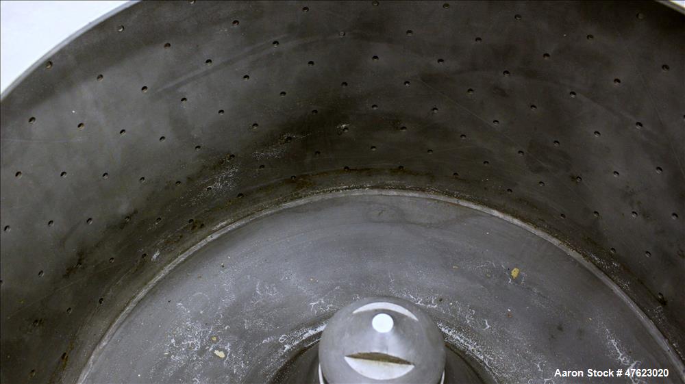 Used Tolhurst 30" x 18" Center-Slung Perforated Basket Centrifuge