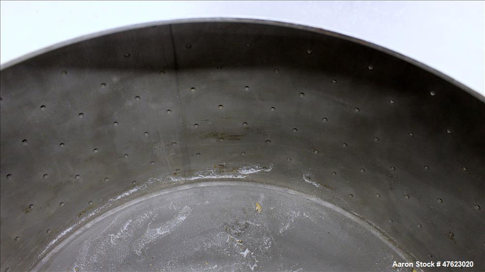 Used Tolhurst 30" x 18" Center-Slung Perforated Basket Centrifuge