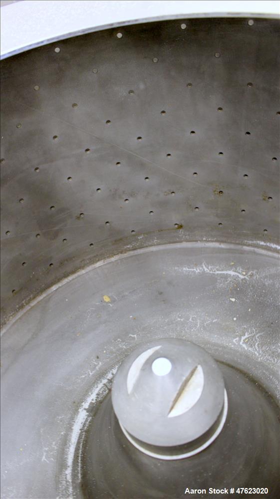 Used Tolhurst 30" x 18" Center-Slung Perforated Basket Centrifuge