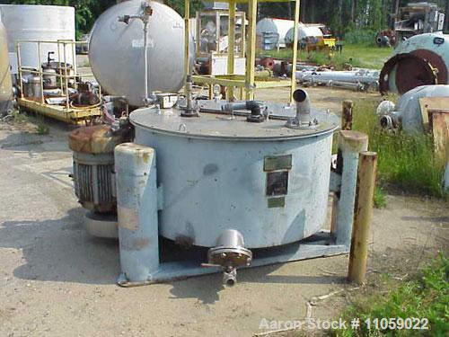 Used- Stainless Steel Tolhurst Ametek Basket/Batch Rubber Lined Center-Slung Centrifuge