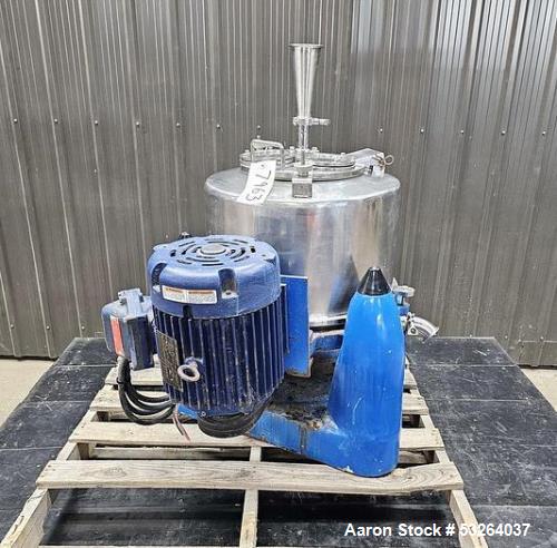 Used US Filtermaxx PTDM25 Basket Centrifuge | 25 kg Capacity, Food Grade
