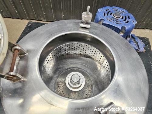 Used US Filtermaxx PTDM25 Basket Centrifuge | 25 kg Capacity, Food Grade