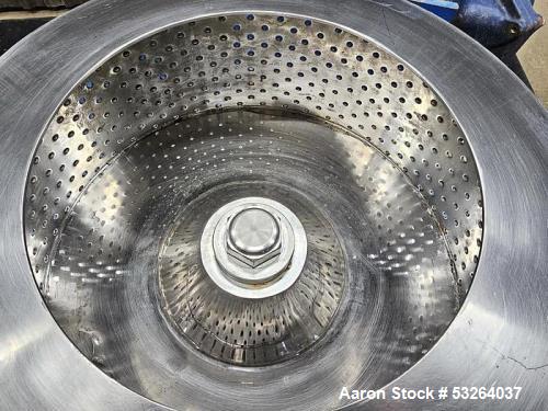 Used US Filtermaxx PTDM25 Basket Centrifuge | 25 kg Capacity, Food Grade