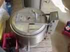 Used Bock 805TX perforated basket centrifuge, stainless steel construction on product contact areas. Top load, top unload, max bowl speed 2250 rpm, 2.19 cubic foot cake capacity, hinged inspection do...