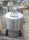 Used-Bock 805TX perforated basket centrifuge, stainless steel construction on product contact areas. Top load, top unload, m...