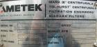 Used Tolhurst/Ametek center slung 16