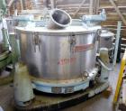 Used- Kraus Maffei/Ellerwerk Vertical Basket Centrifuge, Type ZE640- PZ-IO-1200